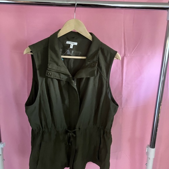 Maurices Olive Green Sleeveless Jacket - Picture 3 of 6